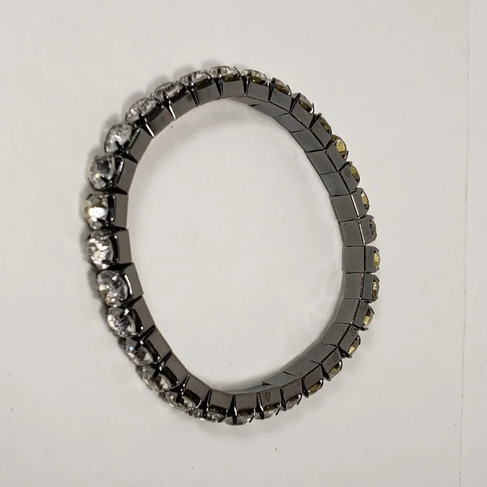 Women Shiny Round Crystal Stretch Stretchy Bracelet Fashion Jewelry  A6